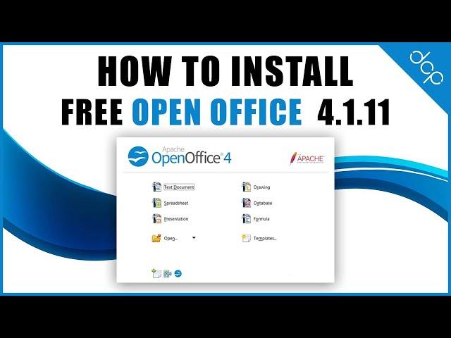 How to download and install Free OpenOffice 4.1.11 - OpenOffice 2021 Tutorial