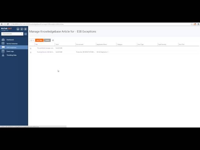 How To Use BizTalk Integrated Knowledge Base Functionality In BizTalk360