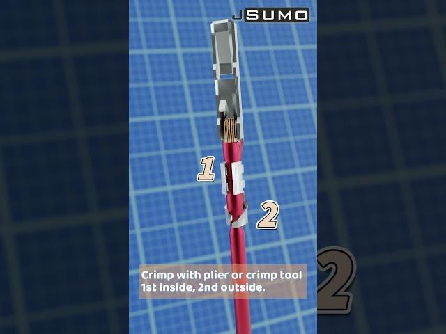 Crimp Animation for Female Pin #robot #diy #crimping #jst