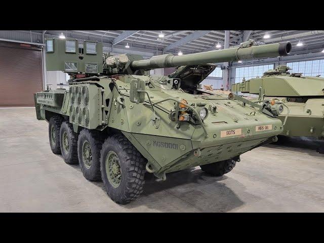 M1128 Stryker MGS at the National Armor and Cavalry collection