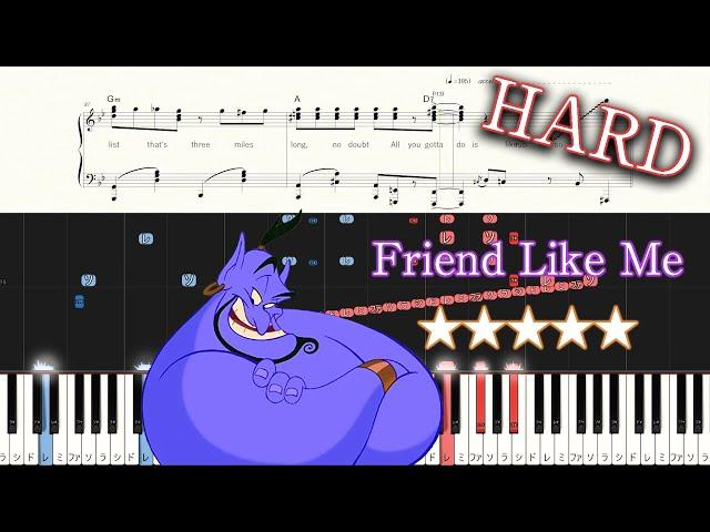 Aladdin - Friend Like Me - Hard Piano Tutorial + Sheets [Piano Arrangement]