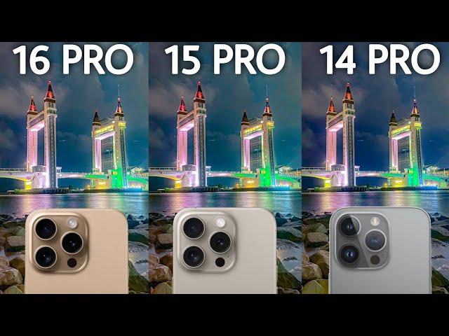 iPhone 16 Pro VS iPhone 15 Pro VS iPhone 14 Pro Camera Test