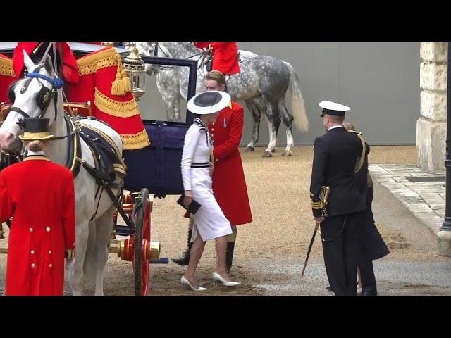 UK Princess of Wales arrives at Trooping the Colour, her first public event in six months | AFP