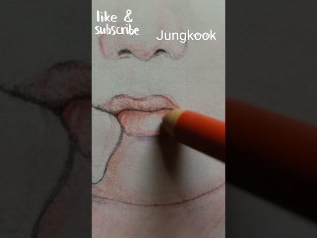 BTS Jungkook colourfulllll drawing#방탄소년단 jk#saniya art class#