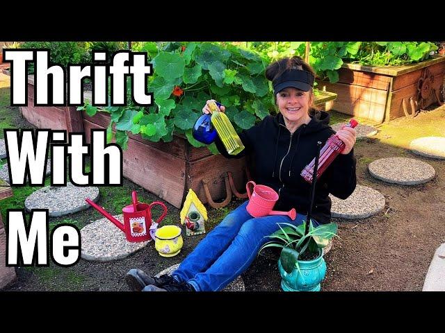 Thrifting for Garden Decor! (Garden Thrifting)