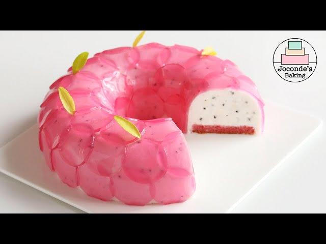 Beautiful Dragon fruit cake