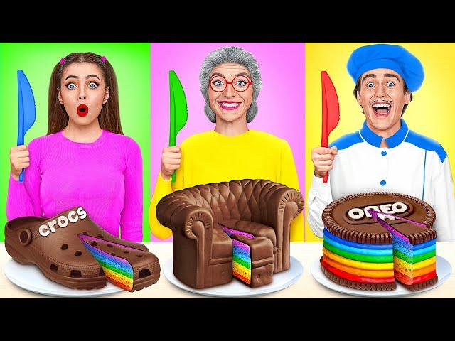 Reto De Cocina Yo vs Abuela | Deliciosos Trucos de Cocina por TeenDO Challenge