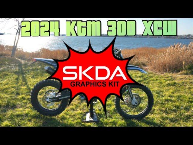 2024 KTM 300 XCW SKDA Graphics install and Review