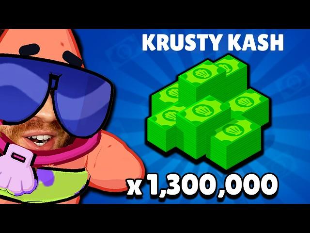 What 1,300,000 Krusty Kash Got Me in SpongeBob Brawl Stars! (insane luck)