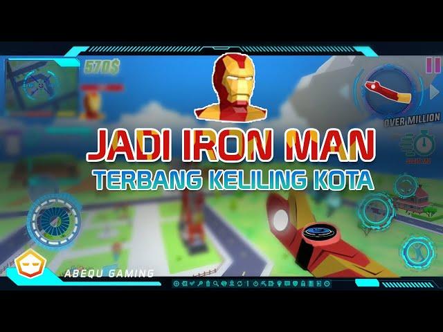 Om Dude jadi Iron Man di game Dude Theft Wars