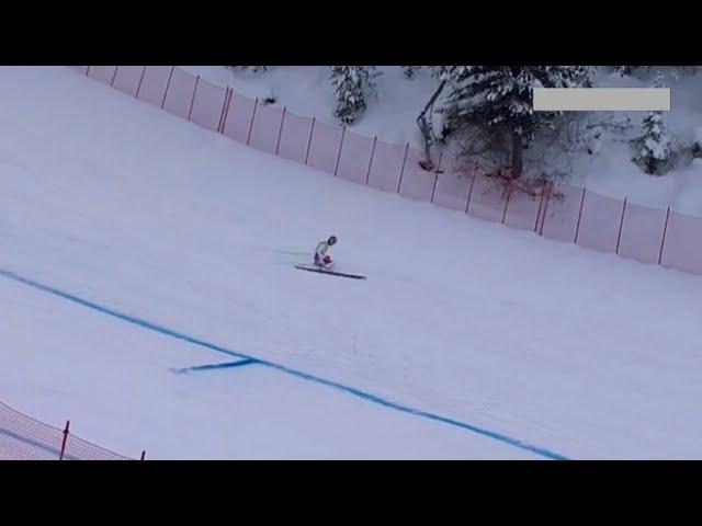 Downhill ski crash - Carlo Janka, Bormio 2020