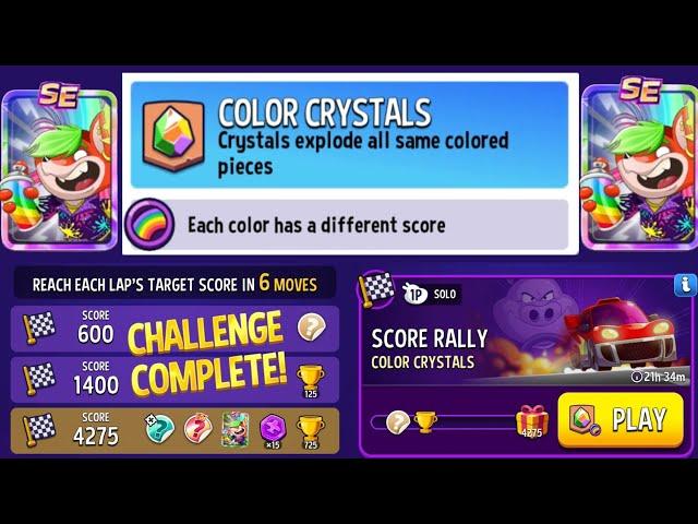 Score Rally COLOR CRYSTALS RAINBOW Solo Challenge 4275 Score