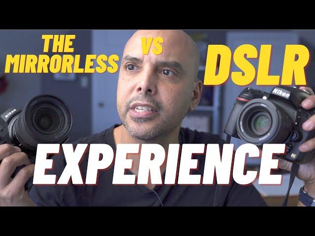 Shooting with a DSLR vs a Mirrorless Camera.