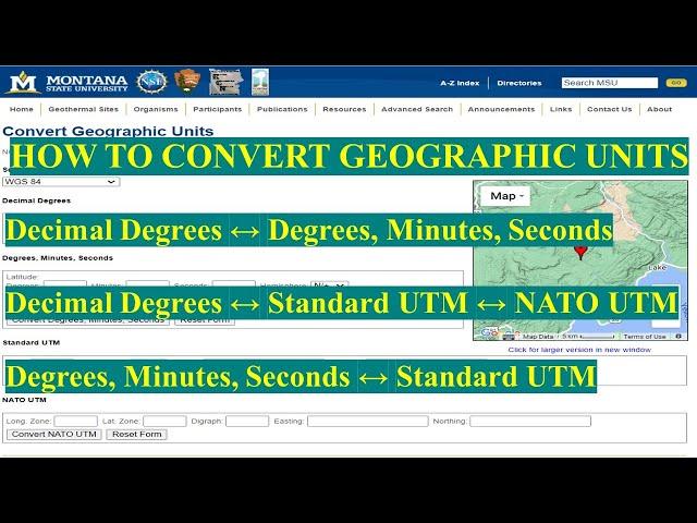 Learn How to Convert Geographical Units: From DDs to DMS to UTM to DDs