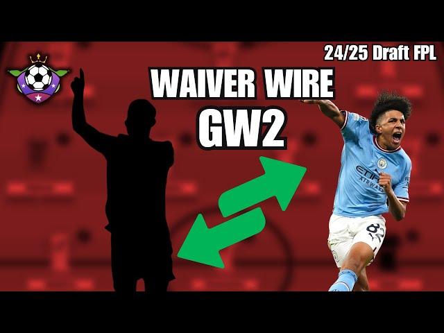 GW2 Best Waiver Picks for Draft FPL