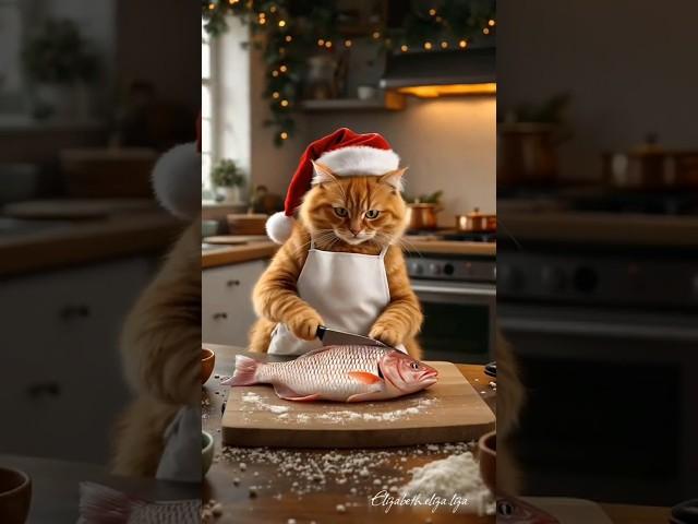 Cooking Chef Cat Max  #cat #cutecat #cookingcat #cooking #cats #cook #kitten