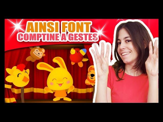 Ainsi Font Font Font les Petites Marionnettes - Comptines à gestes Méli et Touni - TITOUNIS