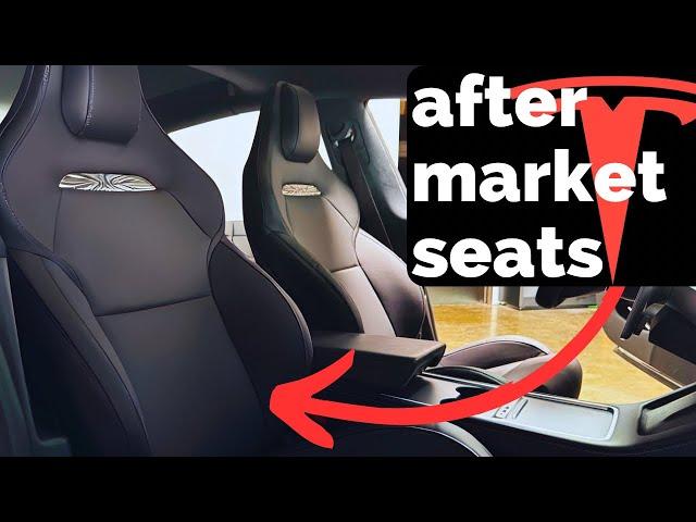 After Market Tesla Performance Seat installed in a non-performance 2018 Model 3!