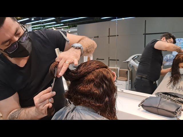 HOW TO DO A LONG BOB HAIR CUT (Long Bob Haircut) @Serkan Karayılan Hairdresser