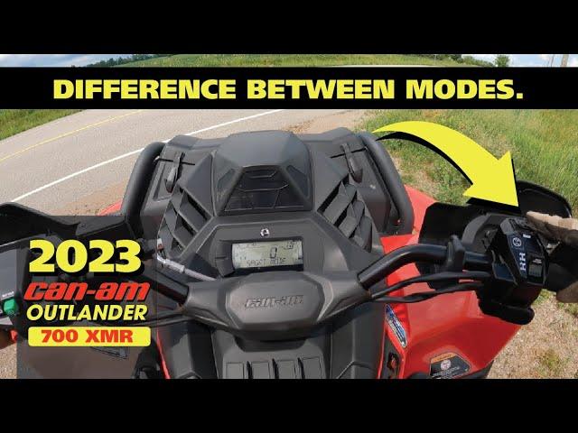 2023 CAN-AM 700 XMR Explaining the difference between modes.