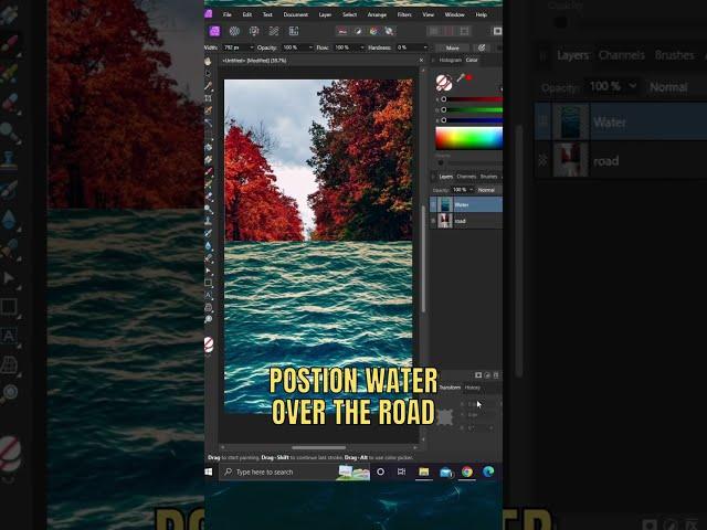 WAVY WATER ROAD EFFECT IN AFFINITY PHOTO 2!