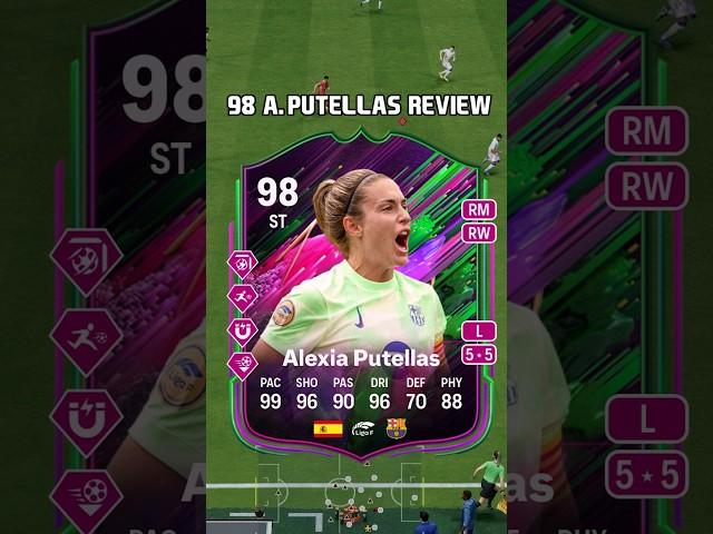 98 Alexia Putellas Review in EA FC 25, Messi vibes  #shorts #short #fc25 #eafc25 #shapeshifters