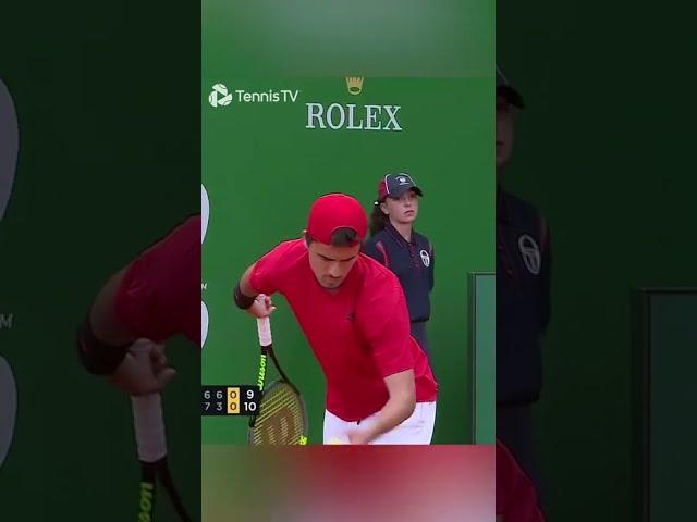 Ball Girl Can't Believe How Long Petros Tsitsipas Takes To Serve 