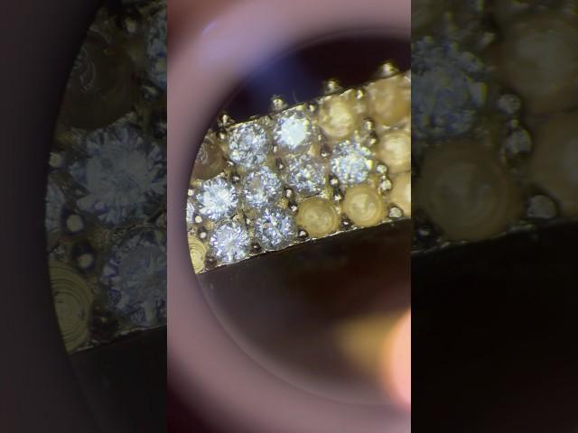 Setting Diamond on our lab #diamonds #lab #diamondsetter