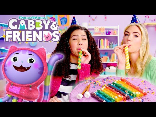 Decorating DJ CatNip's Birthday Cake with Kate Upton! | GABBY & FRIENDS