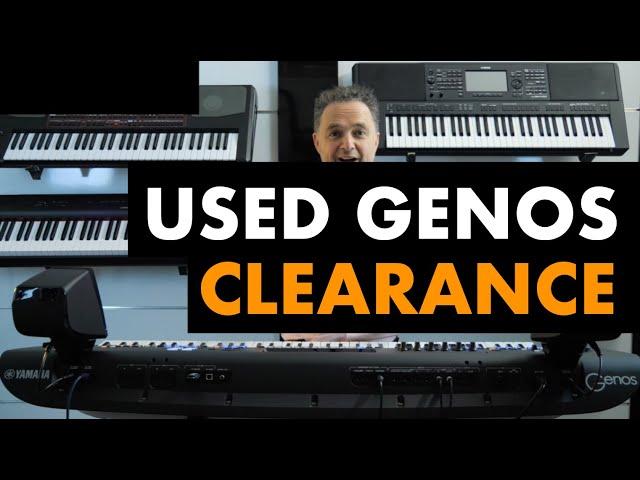 Huge Clearance Sale on Pre-Owned Yamaha Genos: Includes Free Pro-Level Package Installation.