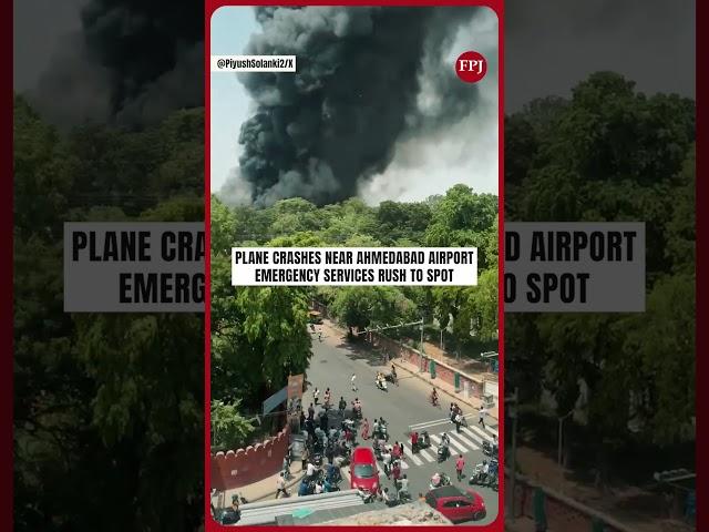 Plane Crashes in Ahmedabad Residential Area | All Roads Sealed | Massive Rescue Ops Underway