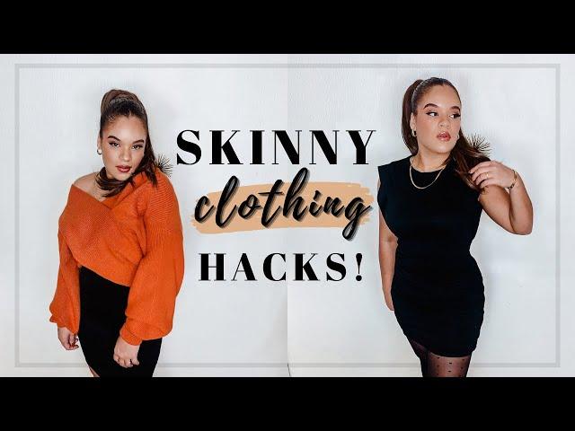 HOW TO MAKE YOURSELF LOOK THINNER WITH CLOTHING! | Simple & Easy CLOTHING hacks!