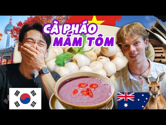 Ca sĩ Úc lần đầu ăn thử cà pháo mắm tôm Việt Nam ?!