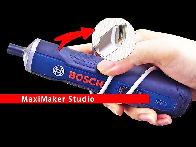 MOD BOSCH GO Electric Screwdriver to USB TYPE-C charging port. Modify Li-ion Battery-Powered Tools