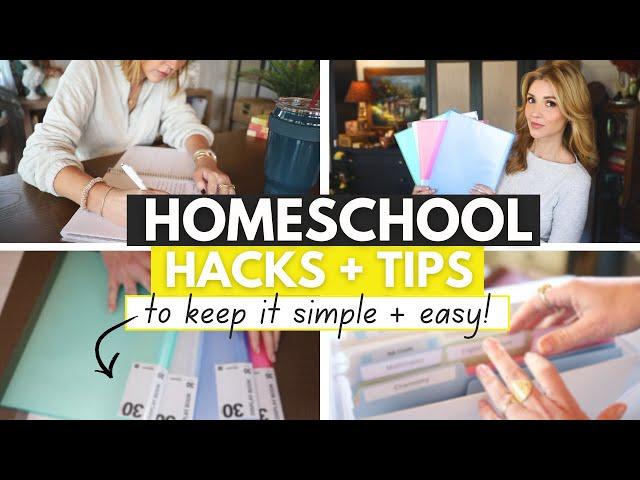 16 Homeschool Hacks + Tips to Help Keep it Simple + Easy! ️