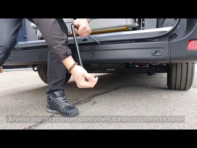 Renault Master Spare Wheel Removal