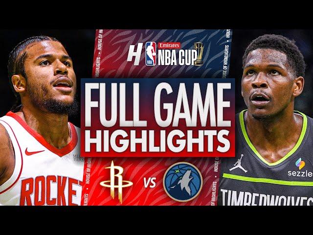 Houston Rockets vs Minnesota Timberwolves - Full Highlights | November 26, 2024 Emirates NBA Cup