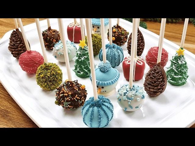 How to make Christmas Cake popsSimple Cake Pops Decorations Recipe