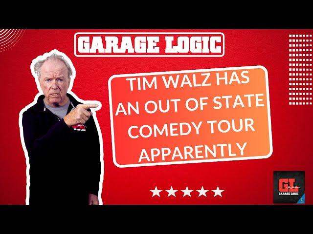 We play audio from Tim Walz and his out of state comedy tour