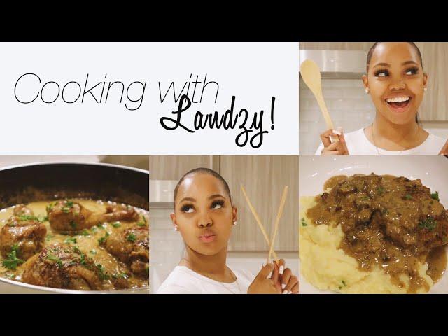 COOKING WITH LANDZY! | YUMMY CREAMY CHICKEN AND MASH RECIPE | LANDZY GAMA