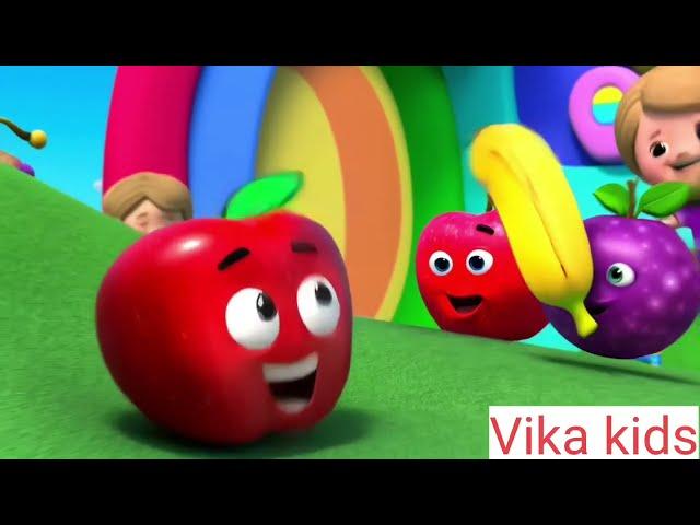 The " "Fruits song", "Vegetable song","Space song" "  funny video.