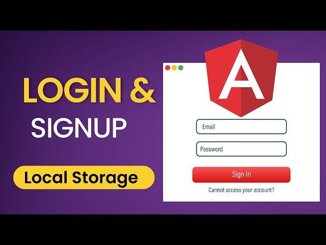 Angular Login and Signup with Local-Storage | Angular 17