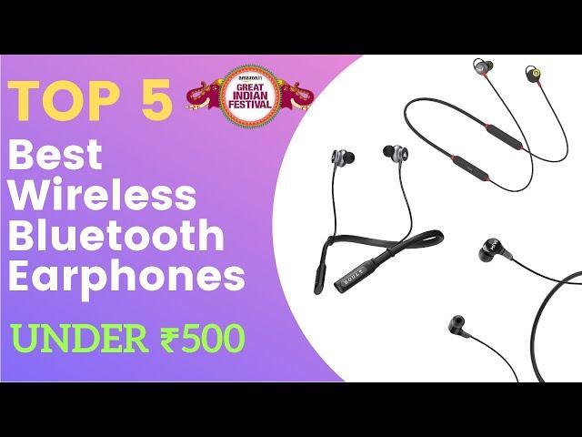 Top 5 Best Wireless Bluetooth Earphones Under 500 | Best Neckband Under 500 | Rikdev Tech