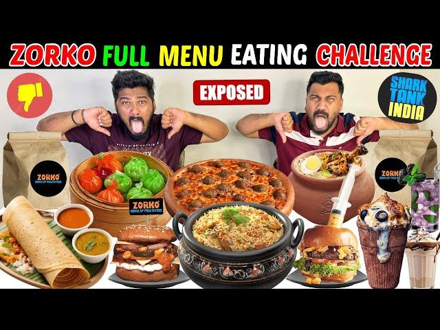 TRYING FULL MENU OF ZORKOSHARK TANK’S ZORKO CAFE ENTIRE MENU CHALLENGE