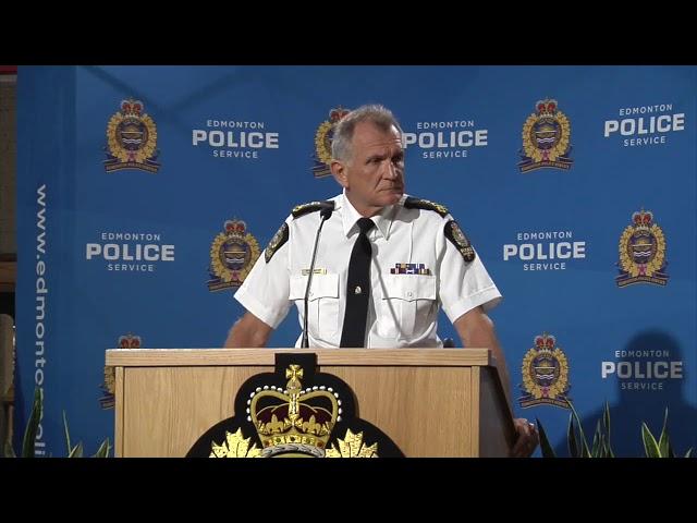 EPS Chief Rod Knecht speaks about the death of Const. Dan Woodall RAW