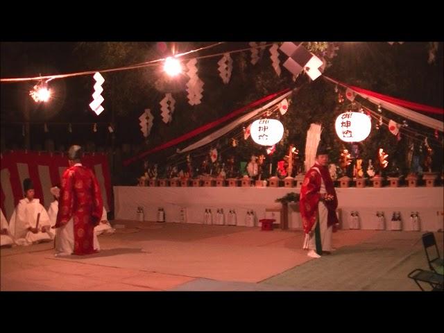 比木神社　神事　一番神楽(比木神楽)