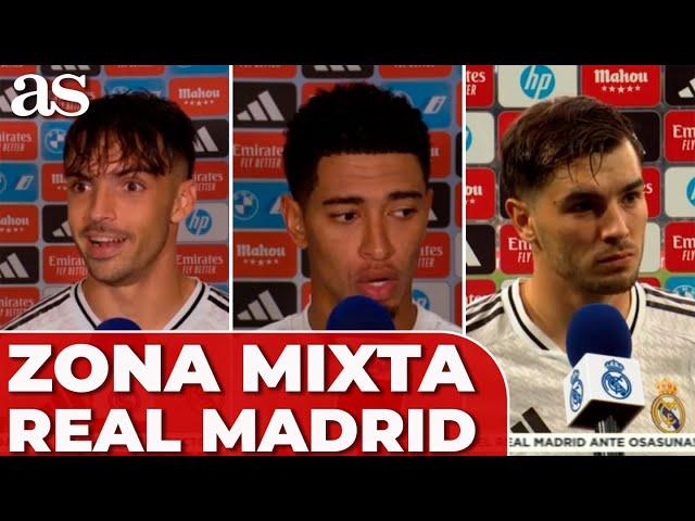 DECLARACIONES REAL MADRID 4 - OSASUNA 0 | ZONA MIXTA completa hoy: ASENCIO, BELLINGHAM...