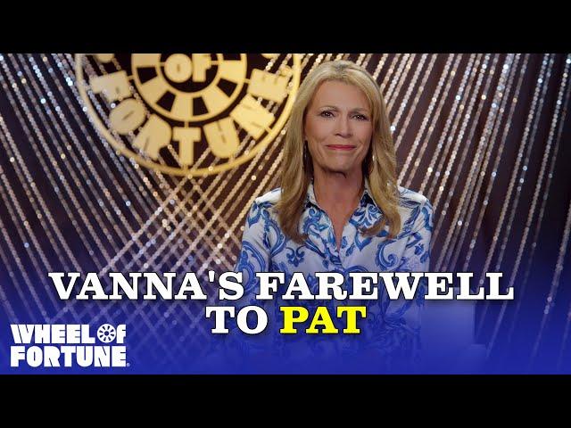 Vanna's Farewell to Pat | S41 | Wheel of Fortune