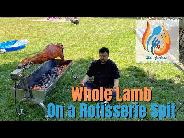 Easy Rotisserie Lamb on a Spit | How to Rotisserie a Lamb on a Spit