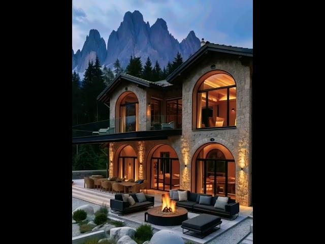 ЗАГОРОДНЫЙ ДОМ МЕЧТЫ И СЧАСТЬЯ #shortvideo #дом #загродныйдом #fireplace  #доммечты#home